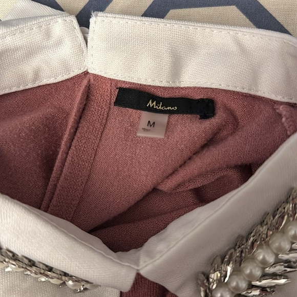 Milano Long-sleeve Embellished Collar Sweater - Picture 4 of 5